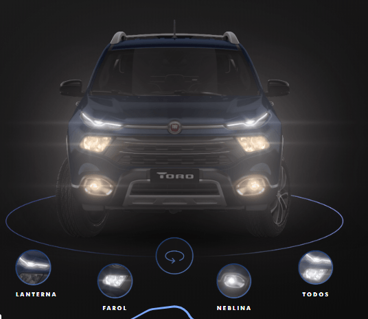 Novo Toro Fiat 2020 - Detalhes da versão