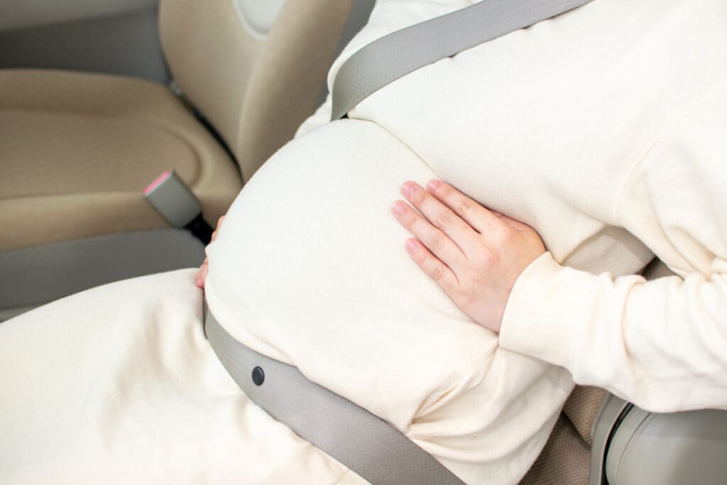 Cinto de segurança em grávidas