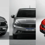 Modelos Fiat exibidos lado a lado, representando opções de veículos disponíveis na modalidade de venda direta.
